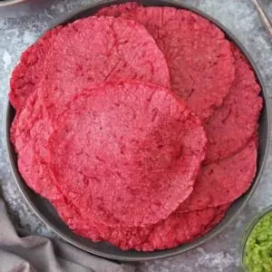 Beetroot Corn Tortillas