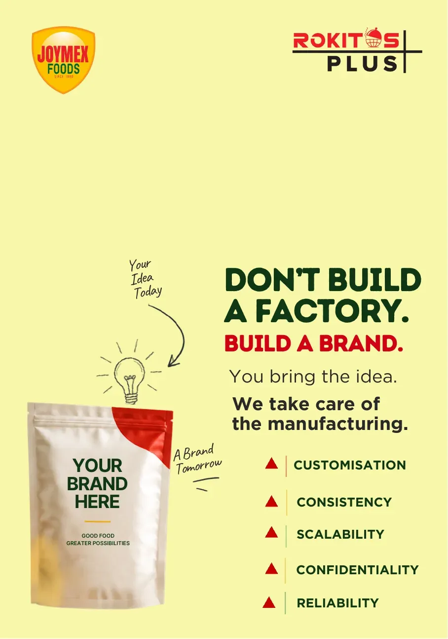 Cover of the Joymex Foods Contract Manufacturing Brochure brochure