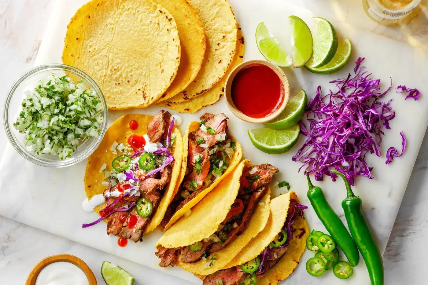 Soft-Shell Tacos, plated